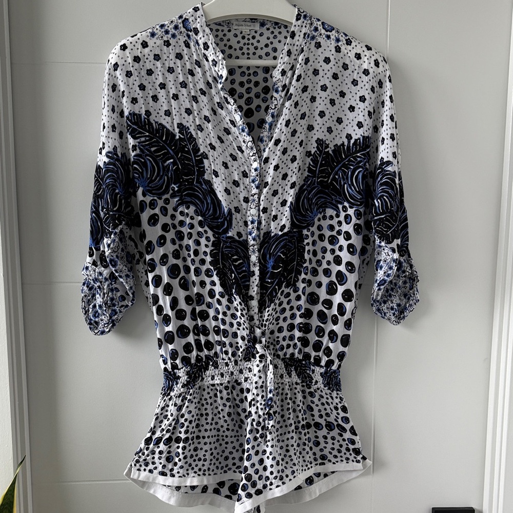 Poupette St Barth Playful Print Romper